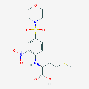 (2S)-4-(Methylsulfanyl)-2-{[4-(morpholine-4-sulfonyl)-2-nitrophenyl]amino}butanoic acid