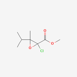 molecular formula C8H13ClO3 B13166440 Methyl 2-chloro-3-methyl-3-(propan-2-yl)oxirane-2-carboxylate 