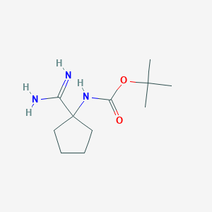 tert-butyl N-(1-carbamimidoylcyclopentyl)carbamate