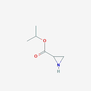 molecular formula C6H11NO2 B13166506 Aziridine-2-carboxylic acid isopropyl ester 