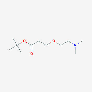 molecular formula C11H23NO3 B1316657 Tert-butyl 3-(2-(dimethylamino)ethoxy)propanoate CAS No. 133803-62-0