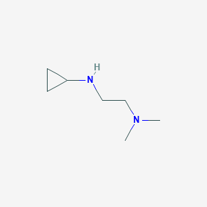 molecular formula C7H16N2 B13166573 [2-(Cyclopropylamino)ethyl]dimethylamine 