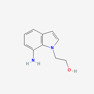 molecular formula C10H12N2O B13166582 2-(7-Amino-1H-indol-1-yl)ethan-1-ol 