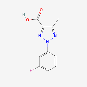 2-(3-fluorophenyl)-5-methyl-2H-1,2,3-triazole-4-carboxylic acid