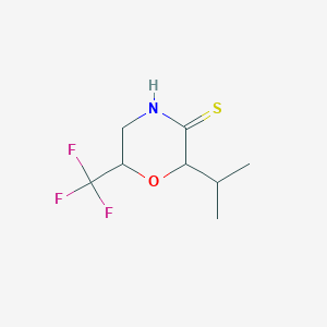 2-(Propan-2-yl)-6-(trifluoromethyl)morpholine-3-thione