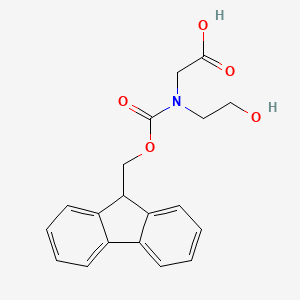 2-{[(9H-fluoren-9-ylmethoxy)carbonyl](2-hydroxyethyl)amino}acetic acid