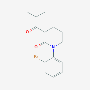 1-(2-Bromophenyl)-3-(2-methylpropanoyl)piperidin-2-one