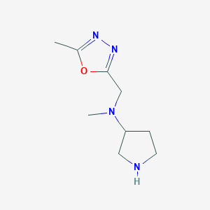 N-methyl-N-[(5-methyl-1,3,4-oxadiazol-2-yl)methyl]pyrrolidin-3-amine