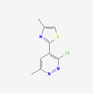 3-Chloro-6-methyl-4-(4-methyl-1,3-thiazol-2-yl)pyridazine