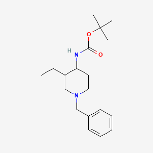 tert-butyl N-(1-benzyl-3-ethylpiperidin-4-yl)carbamate