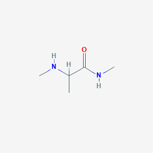 molecular formula C5H12N2O B1316675 N-甲基-2-(甲基氨基)丙酰胺 CAS No. 63095-84-1