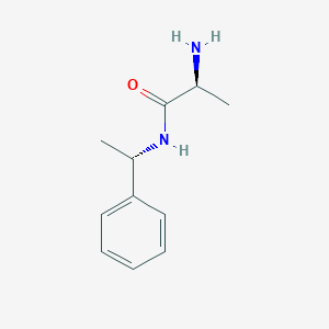 molecular formula C11H16N2O B13166763 (2S)-2-amino-N-[(1S)-1-phenylethyl]propanamide 