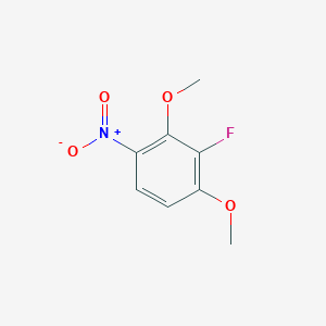 molecular formula C8H8FNO4 B131668 2-氟-1,3-二甲氧基-4-硝基苯 CAS No. 155020-44-3