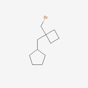 ([1-(Bromomethyl)cyclobutyl]methyl)cyclopentane