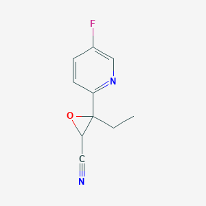 3-Ethyl-3-(5-fluoropyridin-2-yl)oxirane-2-carbonitrile