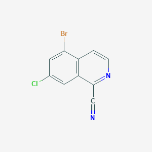 5-Bromo-7-chloroisoquinoline-1-carbonitrile