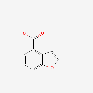 molecular formula C11H10O3 B13166860 Methyl 2-methylbenzofuran-4-carboxylate 