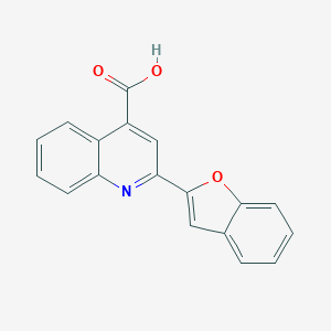 molecular formula C18H11NO3 B13166863 2-(1-Benzofuran-2-yl)quinoline-4-carboxylic acid 