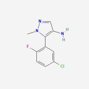 5-(5-Chloro-2-fluorophenyl)-1-methyl-1H-pyrazol-4-amine