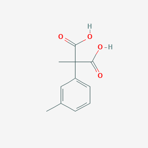 molecular formula C11H12O4 B13166908 2-Methyl-2-(3-methylphenyl)propanedioic acid 