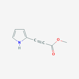 molecular formula C8H7NO2 B13166942 Methyl 3-(1H-pyrrol-2-yl)prop-2-ynoate 