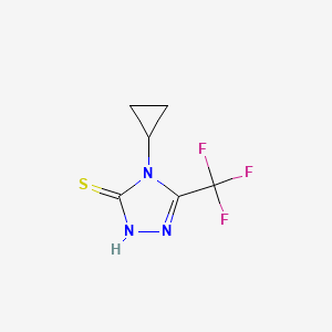 4-cyclopropyl-5-(trifluoromethyl)-4H-1,2,4-triazole-3-thiol