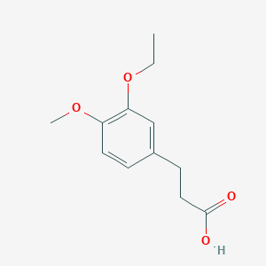 molecular formula C12H16O4 B1316699 3-(3-乙氧基-4-甲氧基苯基)丙酸 CAS No. 31282-89-0