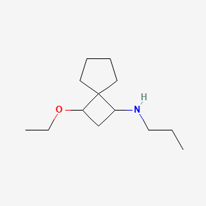 molecular formula C13H25NO B13167038 3-ethoxy-N-propylspiro[3.4]octan-1-amine 