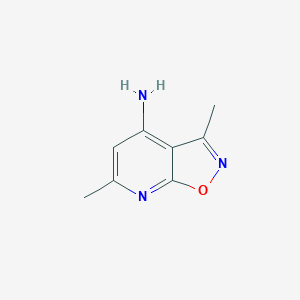 molecular formula C8H9N3O B13167091 3,6-Dimethyl-[1,2]oxazolo[5,4-b]pyridin-4-amine 