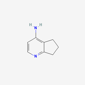 molecular formula C8H10N2 B1316710 6,7-Dihydro-5H-cyclopenta[B]pyridin-4-amine CAS No. 78183-15-0