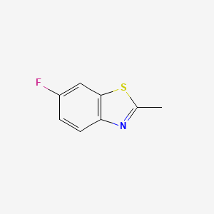 molecular formula C8H6FNS B1316711 6-Fluoro-2-methylbenzo[d]thiazole CAS No. 399-73-5