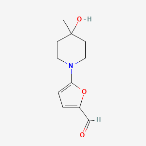 5-(4-Hydroxy-4-methylpiperidin-1-YL)furan-2-carbaldehyde