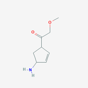 1-(4-Aminocyclopent-2-en-1-yl)-2-methoxyethan-1-one