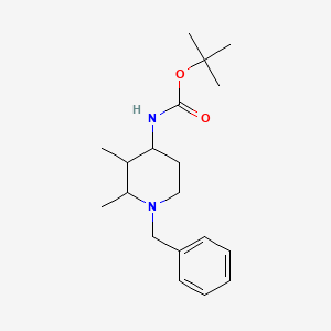 molecular formula C19H30N2O2 B13167142 tert-butyl N-(1-benzyl-2,3-dimethylpiperidin-4-yl)carbamate CAS No. 1315365-33-3