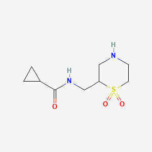 N-[(1,1-Dioxo-1lambda6-thiomorpholin-2-yl)methyl]cyclopropanecarboxamide