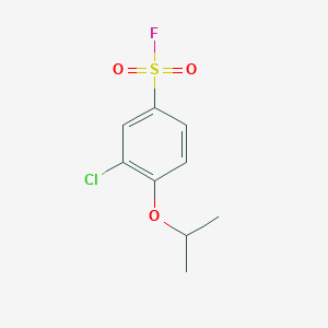 3-Chloro-4-(propan-2-yloxy)benzene-1-sulfonyl fluoride