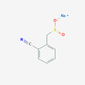 molecular formula C8H6NNaO2S B13167218 Sodium (2-cyanophenyl)methanesulfinate 