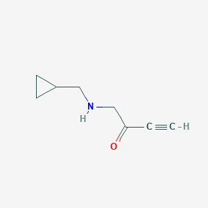 1-[(Cyclopropylmethyl)amino]but-3-yn-2-one