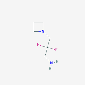 3-(Azetidin-1-yl)-2,2-difluoropropan-1-amine