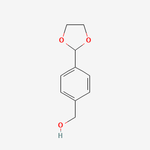 molecular formula C10H12O3 B1316727 [4-(1,3-二氧戊环-2-基)苯基]甲醇 CAS No. 142651-25-0