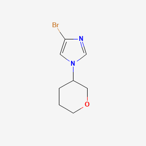 molecular formula C8H11BrN2O B13167271 4-Bromo-1-(3-tetyrahydropyranyl)imidazole 