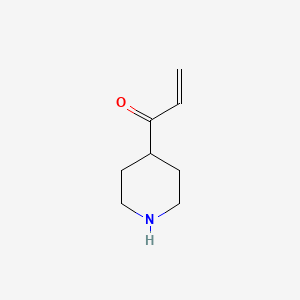 molecular formula C8H13NO B13167279 1-(Piperidin-4-yl)prop-2-en-1-one 