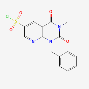 1-Benzyl-3-methyl-2,4-dioxo-1,2,3,4-tetrahydropyrido[2,3-d]pyrimidine-6-sulfonyl chloride