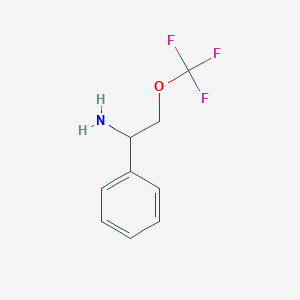 molecular formula C9H10F3NO B13167317 1-Phenyl-2-(trifluoromethoxy)ethan-1-amine 