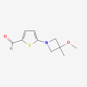 5-(3-Methoxy-3-methylazetidin-1-yl)thiophene-2-carbaldehyde