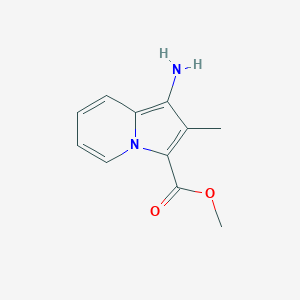 molecular formula C11H12N2O2 B13167352 Methyl 1-amino-2-methylindolizine-3-carboxylate 