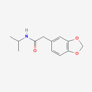 2-(2H-1,3-benzodioxol-5-yl)-N-(propan-2-yl)acetamide