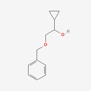 molecular formula C12H16O2 B1316740 2-(苄氧基)-1-环丙基乙醇 CAS No. 188896-08-4