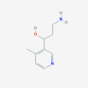 3-Amino-1-(4-methylpyridin-3-YL)propan-1-OL