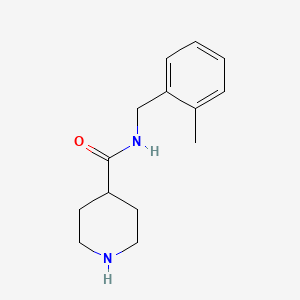 molecular formula C14H20N2O B13167420 N-(2-methylbenzyl)piperidine-4-carboxamide 